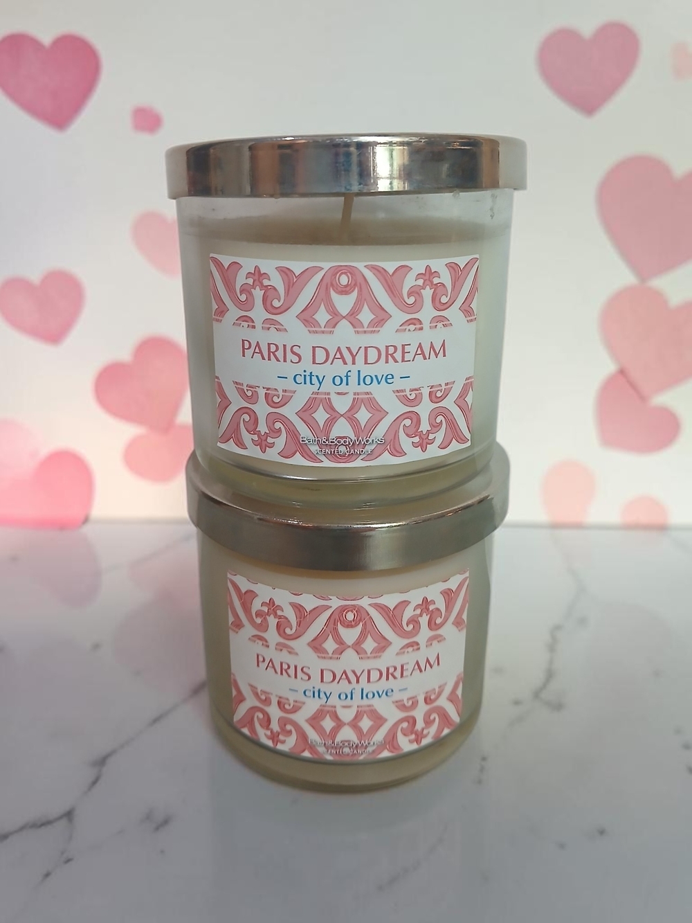 Paris Daydream City of Love Scented Candle - Pink